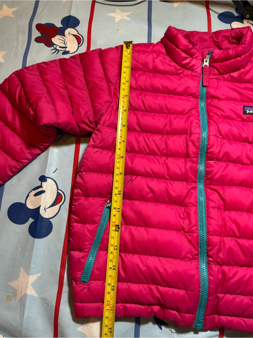 Patagonia nano puff primaloft child jacket pink & blue size 5t - Picture 7 of 7
